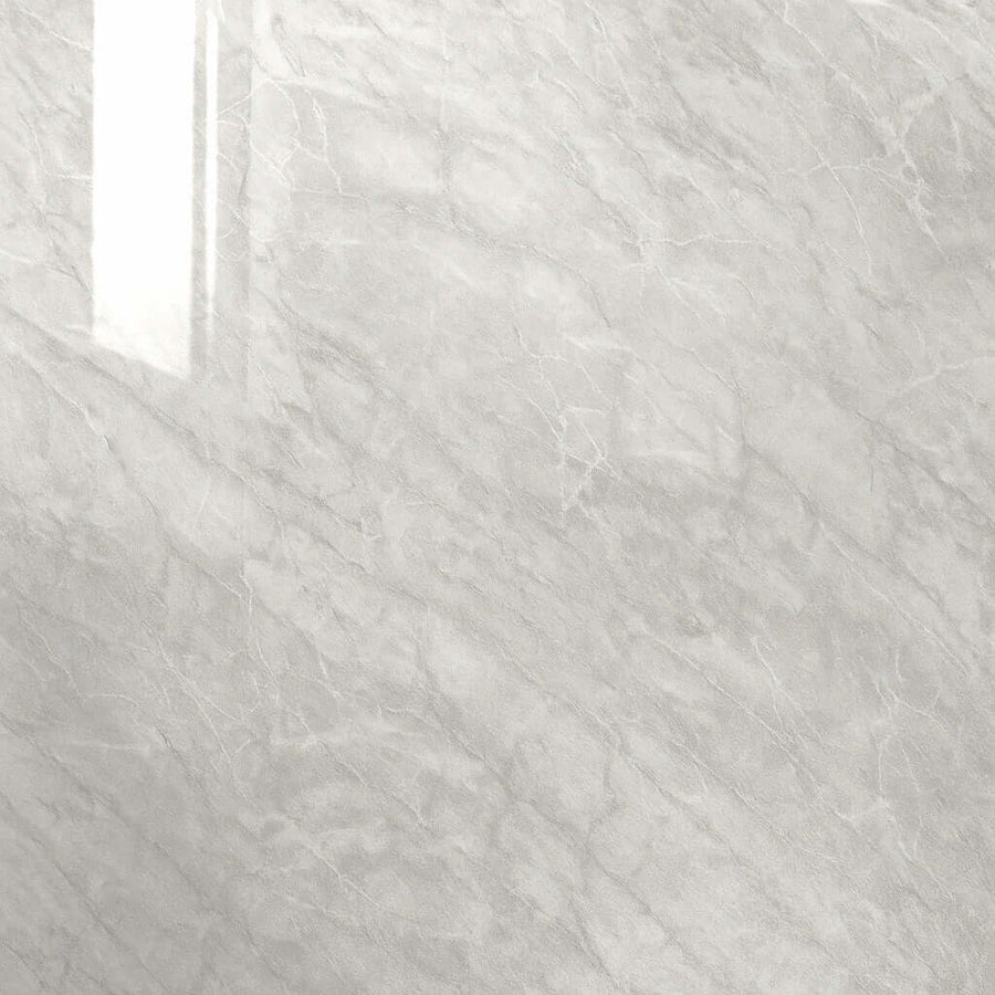Grey Marble Gloss PVC Bathroom Wall Panel Sample
