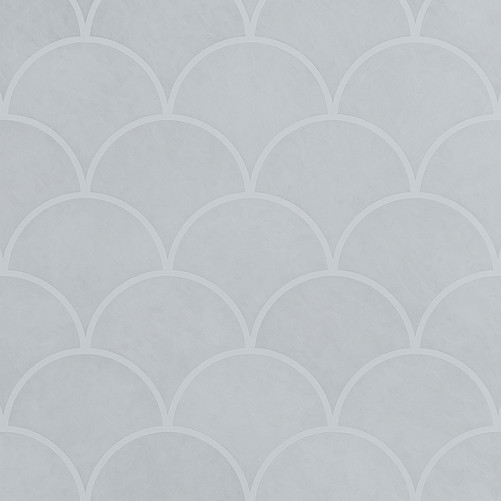 Close-up of green mermaid scale pattern with soft satin surface and gentle texture