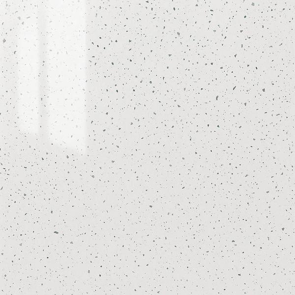 Close-up view of High Gloss White Sparkle PVC Panel showcasing its white background with subtle sparkling specks