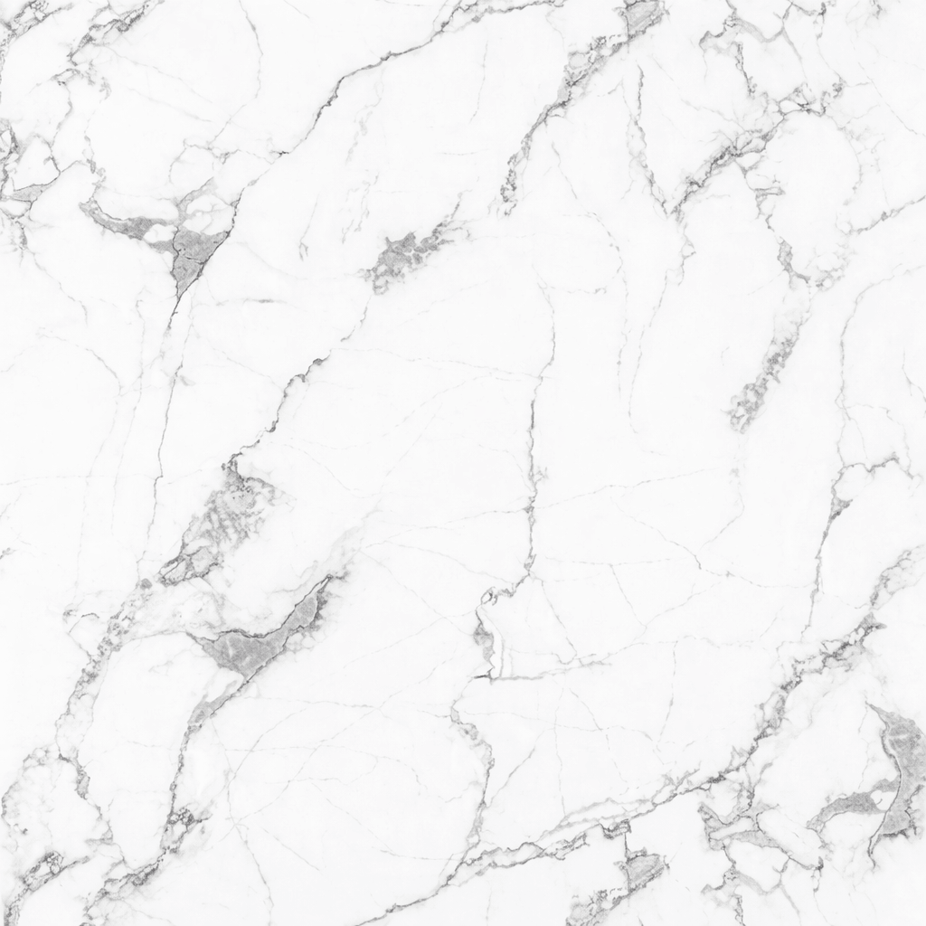 Blanco Marble Gloss PVC Shower Panel with intricate marble veining on a bright white base.