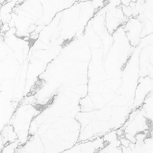 Blanco Marble Gloss PVC Shower Panel with intricate marble veining on a bright white base.