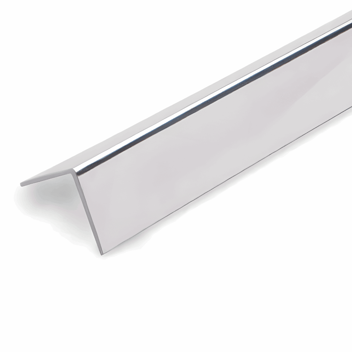 Chrome L Trim for 10mm bathroom wall panels, adding a sleek, polished finish. Ideal for PVC cladding, shower, and wet wall panels.