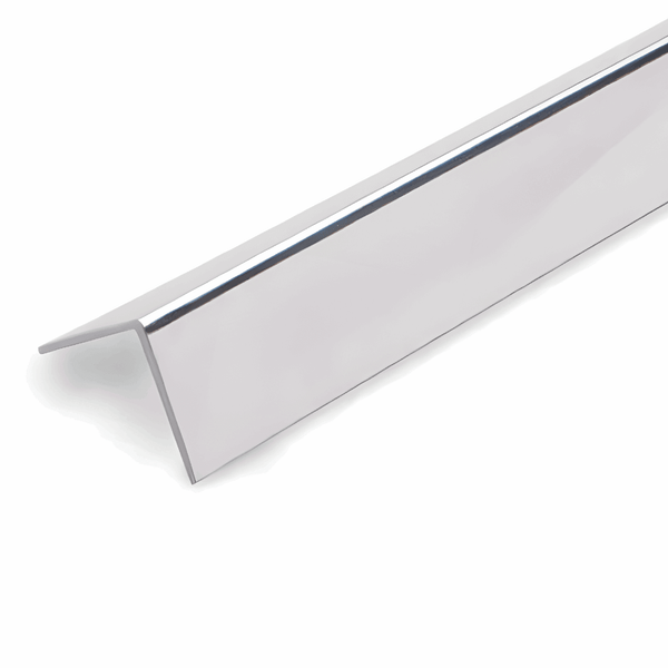 Chrome L Trim for 10mm bathroom wall panels, adding a sleek, polished finish. Ideal for PVC cladding, shower, and wet wall panels.