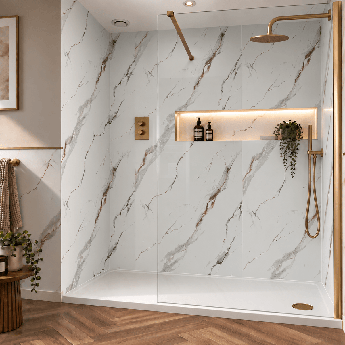 Gold Vein Marble Luxury Matt