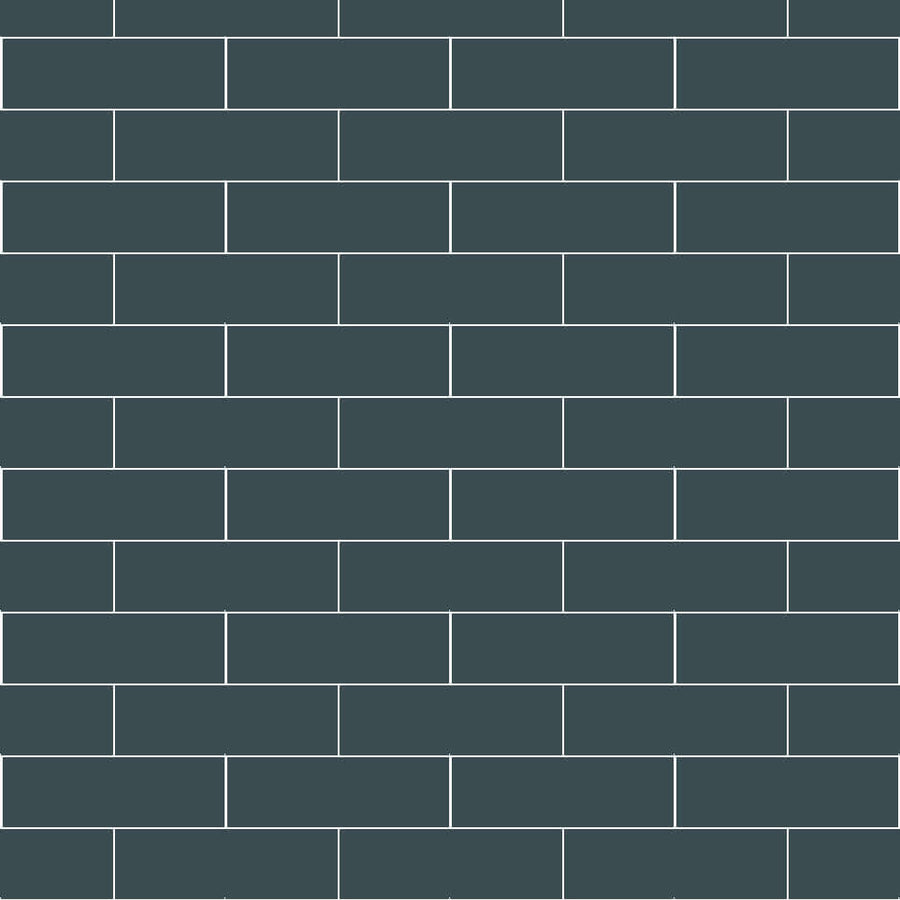 Blue Matt Metro Tile PVC Shower Panel Sample