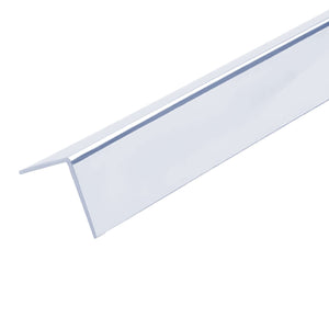 White L Trim for 10mm bathroom wall panels, adding a sleek, polished finish. Ideal for PVC cladding, shower, and wet wall panels.