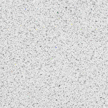 Close-up view of High Gloss White Sparkle PVC Panel showcasing its white background with subtle sparkling specks