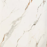 White marble surface with striking gold and grey veining, high resolution close-up texture for luxury bathroom wall panels